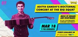 Aditya Gandhi's Nocturnal Concert 2018 in Ahmedabad at The Dugout Cafe & Eatery