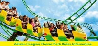 Adlabs Imagica Theme Park Rides Information - List - Names - Details