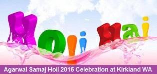 Agarwal Samaj 2015 Holi Celebration at Kirkland Girls & Boys Club in Kirkland WA