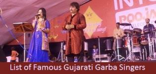 All Famous Gujarati Garba Singers List - Best Male Female Navratri Singer Names