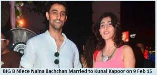 Amitabh Bachchan Niece Naina Bachchan Married to Kunal Kapoor on 9 February 2015