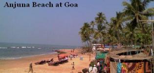 Anjuna Beach in North Goa India - Information - Attraction - Details - Photos