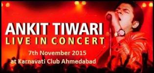 Ankit Tiwari Live in Concert in Ahmedabad at Karnavati Club on 7th November 2015