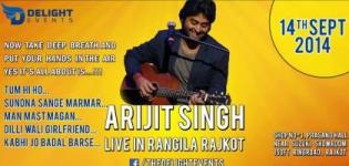 Arijit Singh in RAJKOT 2014 - ARIJIT SINGH Live in Concert at RAJKOT Garden Dinner Club