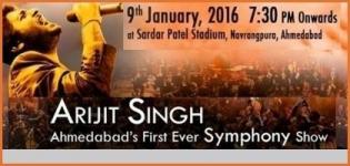 Arijit Singh Live Concert with Symphony Festival 2016 in Ahmedabad at Sardar Patel Stadium
