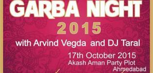 Arvind Vegda Garba 2015 in Ahmedabad at Akash Aman Party Plot on 17 October