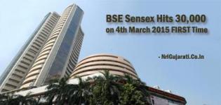 BSE Sensex Hits 30,000 on 4th March 2015 FIRST Time due to Repo Rate Cut by RBI