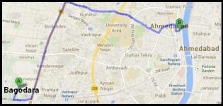 Bagodara to Ahmedabad Distance - Ahmedabad to Bagodara Distance