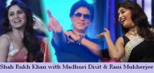 Shah Rukh Khan with Madhuri Dixit and Rani Mukherjee Performance in Australia