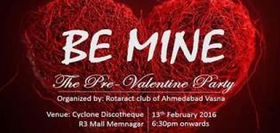 Be Mine The Pre-Valentine Party 2016 in Ahmedabad with DJ Raxit at Cyclone Discotheque