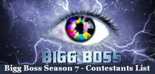 Bigg Boss Season 7 Contestants List - Bigg Boss Season 7 Participants Names