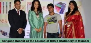 Bollywood Actress Kangana Ranaut at the Launch of KRUX Stationery in Mumbai