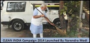 CLEAN INDIA Campaign 2014 Launched by Narendra Modi on Mahatma Gandhi Jayanti