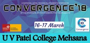CONVERGENCE 2K18 in Mehsana at U V Patel College of Engineering