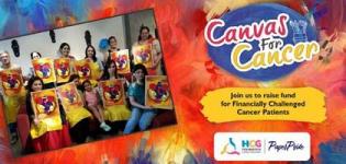 Canvas For Cancer, Painting Workshop for Charity Purpose arranged in Vadodara City
