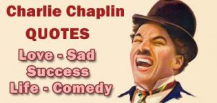 Charlie Chaplin All Types of Best Quotes on Comedy - Love Sadness - Life Success