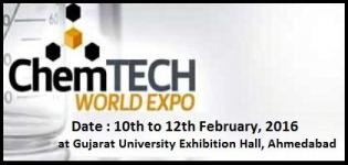 Chemtech Gujarat World Expo 2016 in Ahmedabad at Gujarat University Exhibition Hall