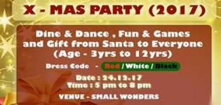 Christmas X MAS Party 2017 in Bhavnagar at Small Wonders