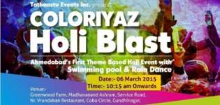 Coloriyaz Holi Blast with Rain Dance at Gandhinagar by Tathaastu Events on 6 March 2015