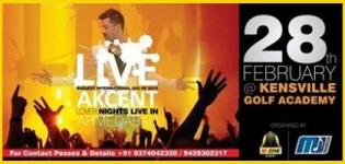 DJ AKCENT Lover Nights Live Performance in Ahmedabad on 28th February 2015