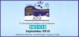 Dairy Livestock & Poultry Expo Asia 2015 - 3rd International Exhibition and Conference in Gandhinagar