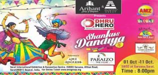 Dhru Hero Shankus Dandiya 2016 Surat by AMZ Navratri at SIECC Exhibition Ground