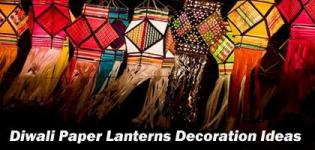 Diwali Paper Lantern Craft - Aakash Kandil Designs for Deepavali - Lamp Decoration Images Patterns