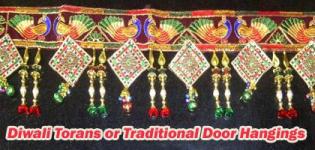 Diwali Torans or Traditional Door Hangings - Dipavali Decorative Ideas - Designs - Images - Crafts