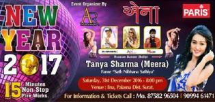 ENA New Year Party 2017 in Surat with Tanya Sharma aka Meera - Saath Nibhaana Saathiya