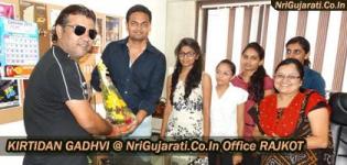 Famous Gujarati Singer KIRTIDAN GADHVI at NriGujarati.Co.In Rajkot Gujarat on 30 September 2015