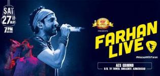 Farhan Akhtar Live in Concert in Ahmedabad Gujarat on 27th May 2017