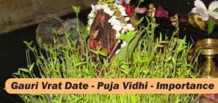 Gauri Vrat Katha Importance - Pooja Vidhi - Molakat Vrat Food Fasting - Gauri Vrat Date