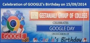 Geetanjali Group of Colleges Celebrates GOOGLEs Birthday in Rajkot on 15-09-2014