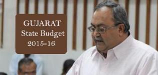 Gujarat State Budget 2015-16 Highlights  News Present By Finance Minister Saurabh Patel