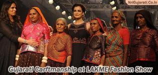 Gujarati Craftmanship at Lakme Fashion Week 2015 by Famous Lady Designer ANITA DONGRE