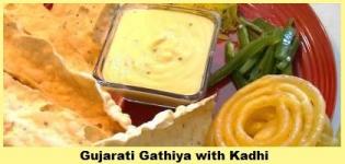 Gujarati Gathiya - Gujarati Gathiya Kadhi Making Details
