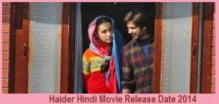 Haider Hindi Movie Release Date 2014 - Star Cast & Crew