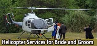 Helicopter Services for Bride and Groom