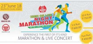 High on Life Night Marathon 2018 Arrange with Live Concert in Ahmedabad City