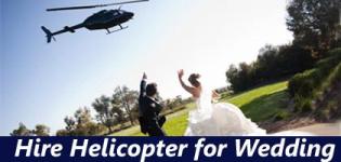 Hire Helicopter for Wedding in India
