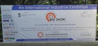 Hoardings of THE BIG SHOW RAJKOT 2014 - Upcoming Engineering Expo in RAJKOT