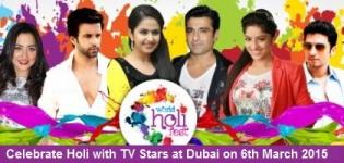 Holi 2015 Celebration in Dubai with TV Stars at Zabeel Park on 6th March