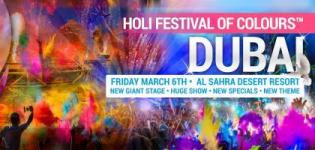 Holi 2015 in Dubai - AL Sahra Desert Presents Holi Festival of Colors on 6th March