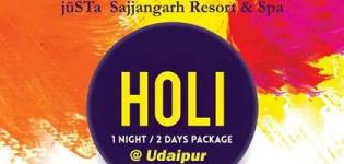 Holi Celebrations 2018 in Udaipur at Justa Sajjangarh Resort and Spa