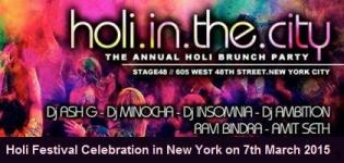 Holi Festival in New York 2015 - Holi in The City Annual Party at New York NY