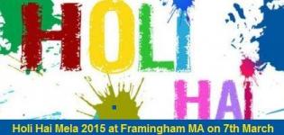 Holi Hai Mela 2015 at Saffron Grill in Framingham MA on 7th March