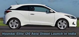 Hyundai Elite i20 Asta Diesel Launch in India - Price - Specification - Images