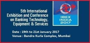 IBEX INDIA 2017 - 5th International Banking Expo Mumbai at Bandra Kurla Complex on January