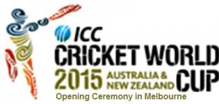 ICC Cricket World Cup 2015 Opening Ceremony in Melbourne Australia on 12 Feb 2015