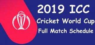 ICC Cricket World Cup 2019 Match Schedule - ICC Cricket World Cup 2019 Time Table